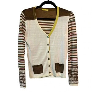 Catherine Andre Sheer Striped Cardigan